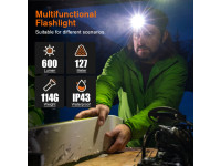 Superfire Lanterna de Mão 2 em 1 5W 600lm IP44 TH04 Superfire Lanterna de Mão 2 em 1 5W 600lm IP44 TH04